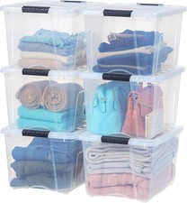 IRIS USA 6 Pack 40qt Clear