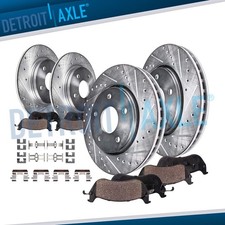 Front Rear Drilled Rotor