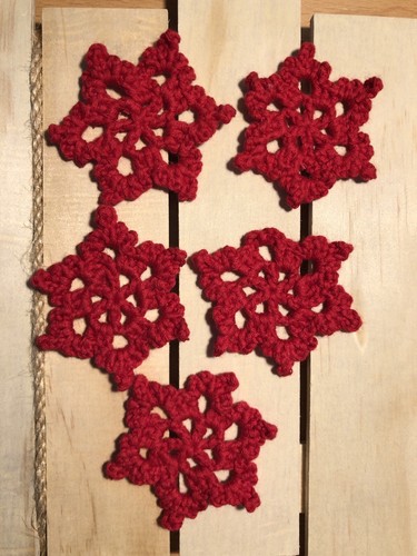 Handmade crochet snowflakes - handmade,