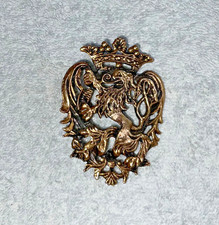 Vintage Heraldic Griffin Badge