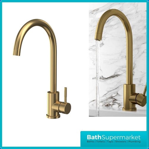 Brushed brass mixer - brass,