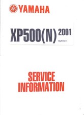 YAMAHA ~ XP500(N) Service Information ~ 2001 ~ Workshop Manual NOS