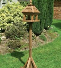 ROWLINSON BIRD TABLE LECHLADE TALL WOODEN WOOD HOUSE GARDEN BIRDS STANDING
