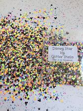 Nail Art Glitter ( Disney Star)10g Mickey Mouse Shape, Multicoloured, Stars Neon