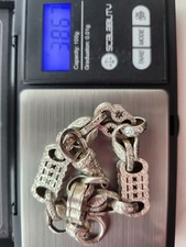 Stars Bars And Tulips Silver  Bracelet