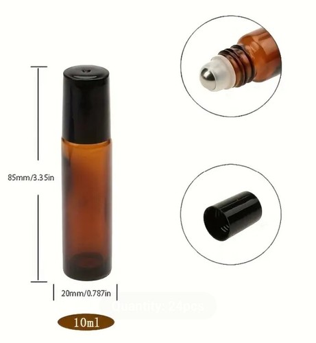 Glass bottle thick - thick, amber