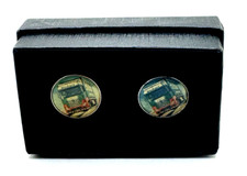 Eddie Stobart Lorry Picture Cuff Links in presentation Box Brand New
