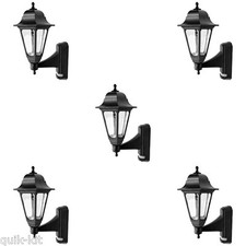 5 x ASD CL/BK100P Coach Lanterns with PIR Sensor (Black) Polycarbonate