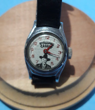 Rare Vintage Hopalong Cassidy chrome watch, movement made in the UK