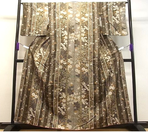 Japanese komon kimono silk - japanese,