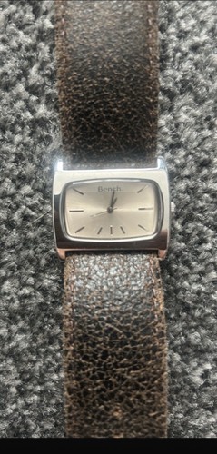 Bench brown distressed leather - bench,