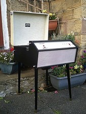 SUPERB 1965 DANSETTE  MONARCH RECORD PLAYER in BLACK REFURBISHED!