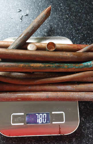 Copper pipe 780g arts - pipe,