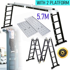 5.7M Aluminium Folding Ladder