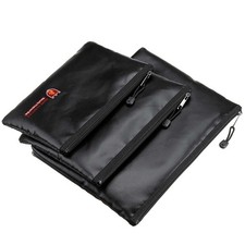 Fireproof Pouch Waterproof Document Bag File Passport Storage Cash Bag UK 