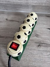 RARE FOOTBALL SHAPED Brennenstuhl 4 Gang Extension Lead - 4 Way Extension Lead