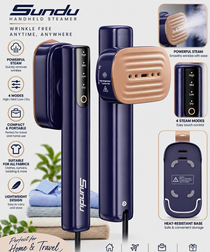 Sundu clothes steamer - 2-in-1,