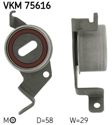 Vkm75616 tensioner pulley - vkm75616,