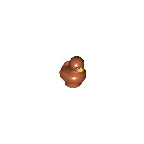 Lego duck dark orange duckling - dark,