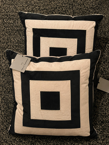 Black cream geometric - m&s,