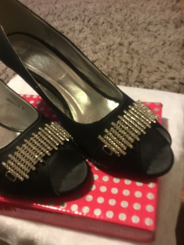 Peep toe black - evening, shoe