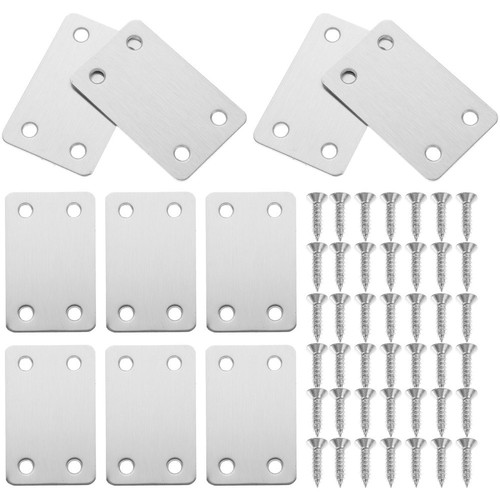 Pcs flat metal brackets - 10,