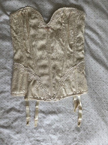 Ivory bridal bustier corset - bridal,