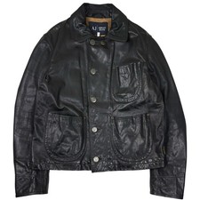 Vintage Armani Jeans Leather