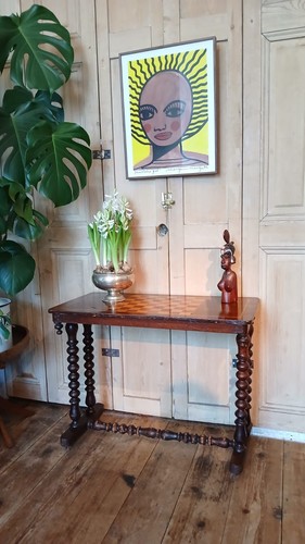 Antique console table chess - console, table,