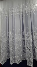 White Lace Cheap Net Curtains