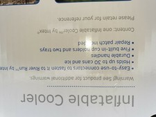 Inflatable drinks cooler