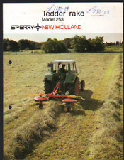 New Holland "Model 253" Tedder Rake Brochure Leaflet