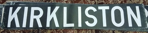 Kirkliston destination blind - kirkliston,