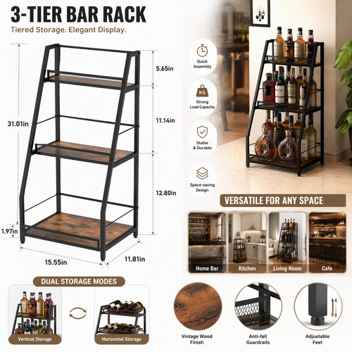Tier stepped liquor - 3-tier,