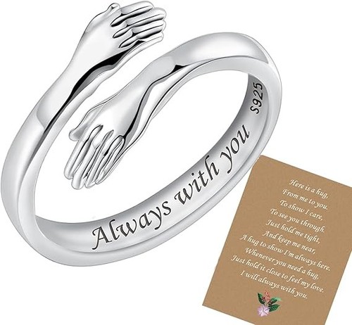 Hug ring 925 sterling silver - ring,925,
