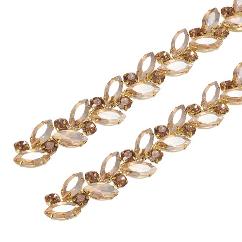Crystal rhinestone chain trim - crystal,