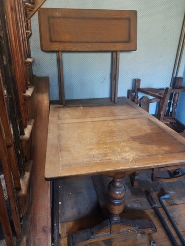 Vintage wooden dining table - dining,