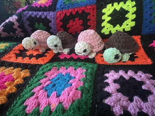 Handmade crochet tortoise - handmade,