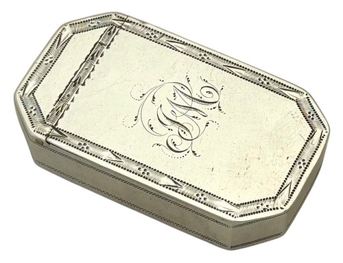 George iii silver snuff box - silver,