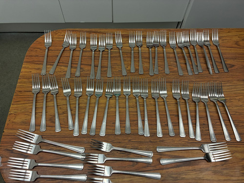 Job lot cutlery forks - cutlery-, for