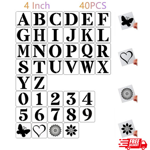 Inch letter stencils - letter,