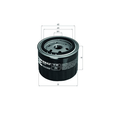 Mahle oil filter spin on - on, oe