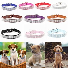Dog Collar PU Leather 4 Row