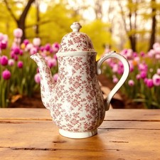 ROSALIE Broadhurst Staffordshire Ironstone Teapot 10" Pink