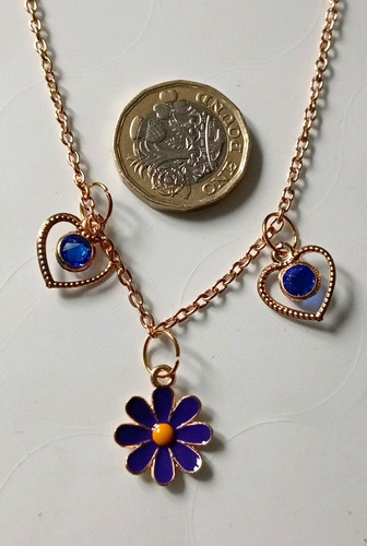 Gold tone cable chain fashion - tone,