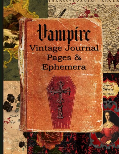 Vampire vintage journal - vintage,