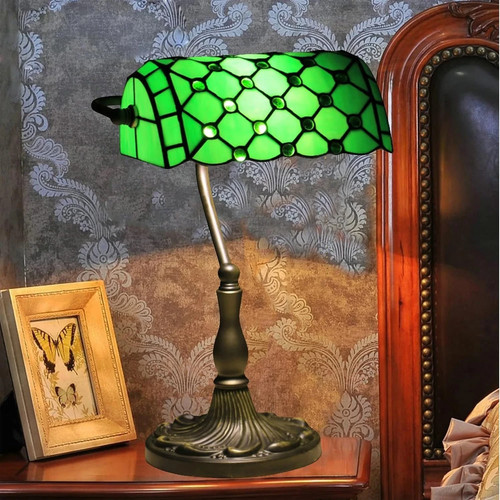 Banker table lamp antique - banker's,