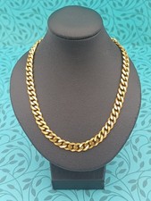 Beautiful Chic Gold Tone 5.8 mm 23.5 Inch Long Cuban Link Chain Necklace