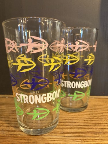 Strongbow pint glasses - strongbow,