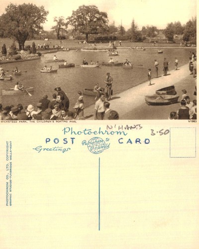 Vintage postcard wicksteed - postcard,